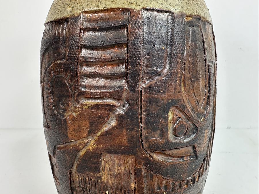 Original Gerry Kirk Art Pottery Vase Signed 12H [Photo 3]