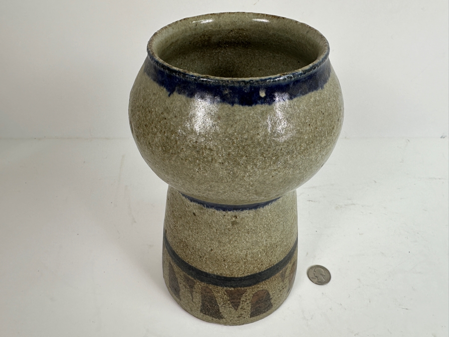 Original Gerry Kirk Art Pottery Vase Signed 10H [Photo 3]