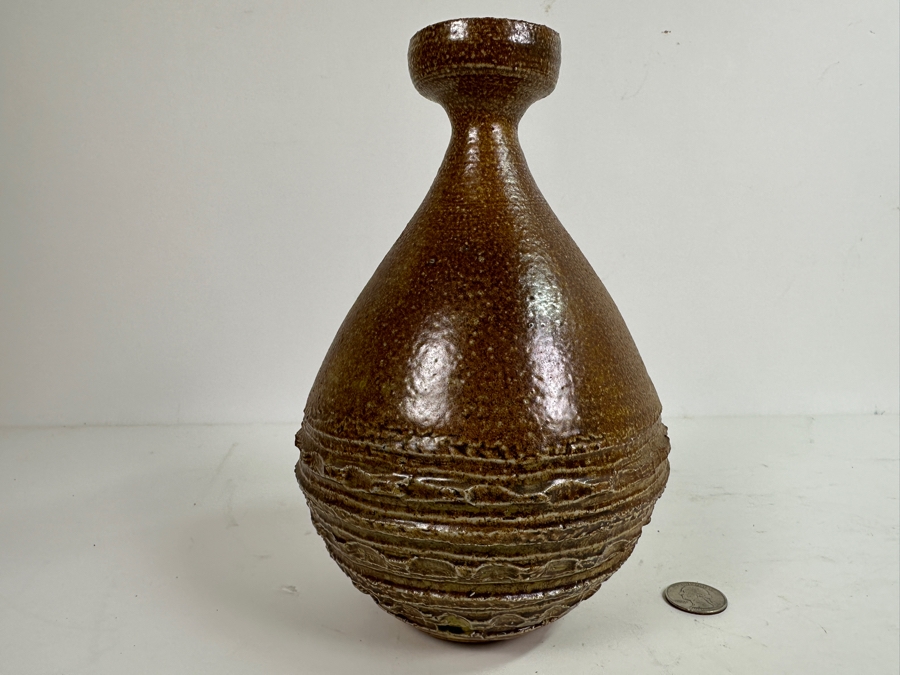 Original Gerry Kirk Art Pottery Vase Unsigned 9H [Photo 6]