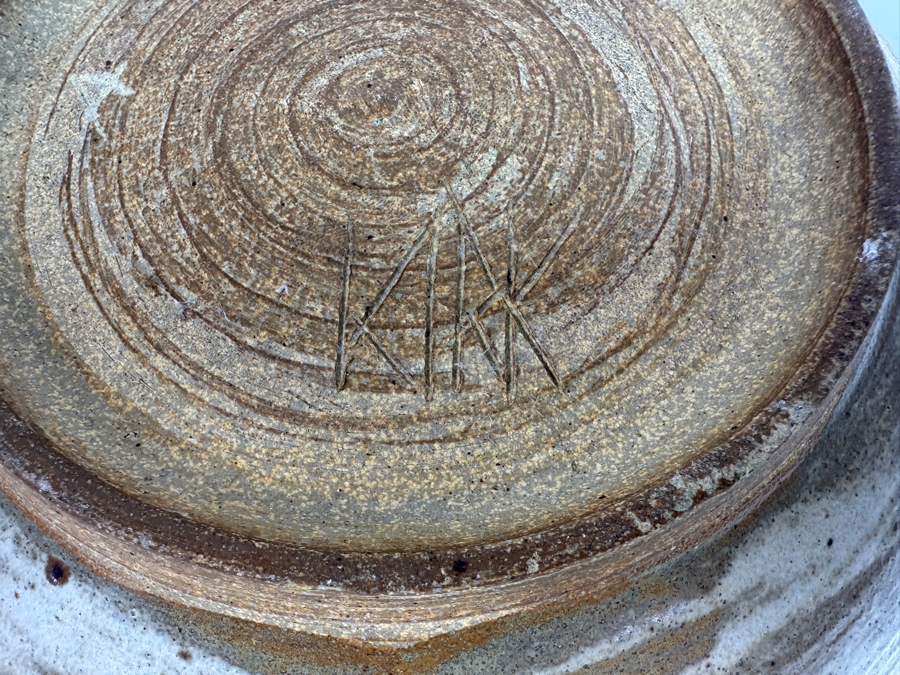 Original Gerry Kirk Art Pottery Bowl Signed 11W X 3.5H [Photo 8]