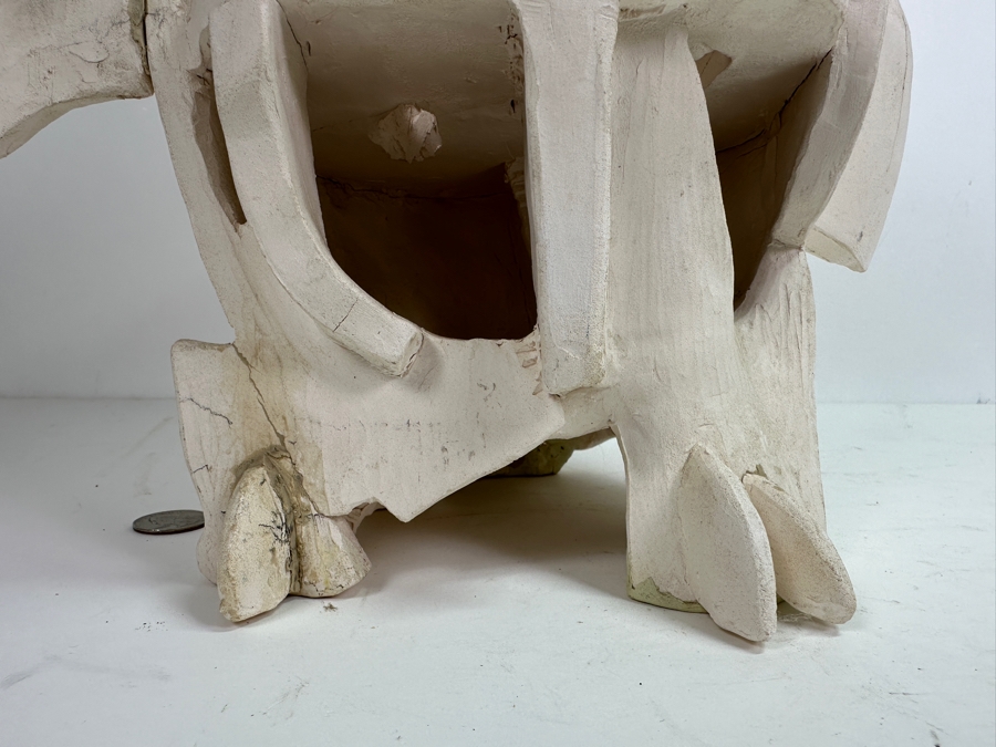 Original Gerry Kirk Art Pottery Owl Sculpture Unsigned 11W X 14H [Photo 3]