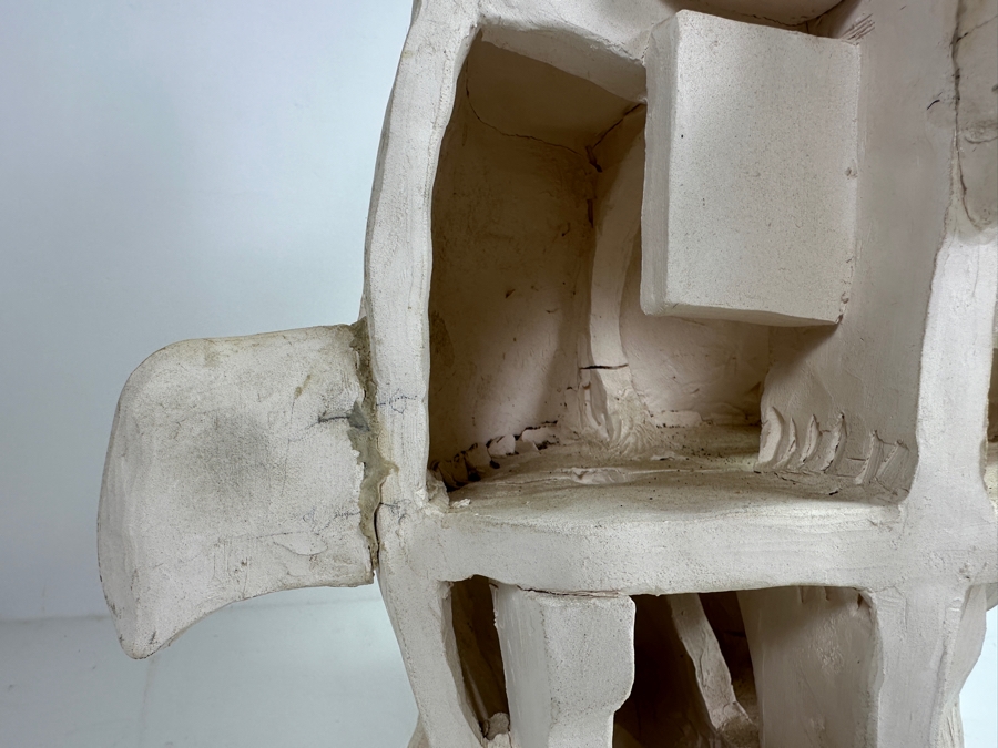 Original Gerry Kirk Art Pottery Owl Sculpture Unsigned 11W X 14H [Photo 4]