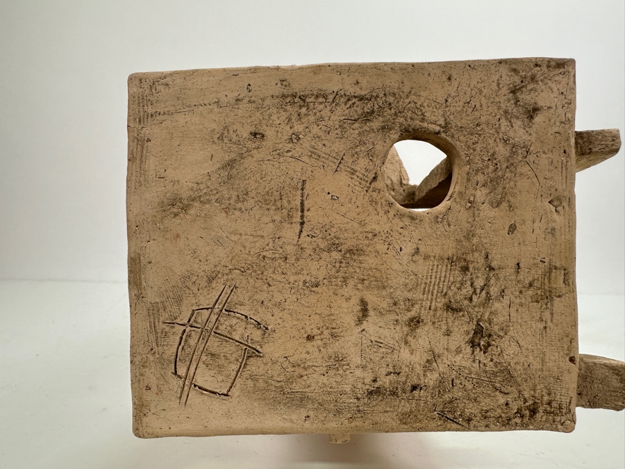 Large Original Gerry Kirk Art Pottery Architectural Sculpture Signed 7W X 7D X 19.5H [Photo 10]
