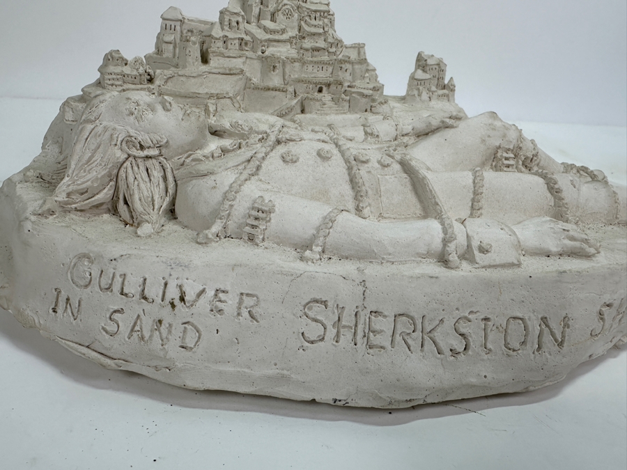 Original Gerry Kirk Model Sculpture Of Gulliver's Castle Titled 'Gulliver In Sand Sherkston Shores 1989' Signed 13W X 9D X 5H [Photo 3]