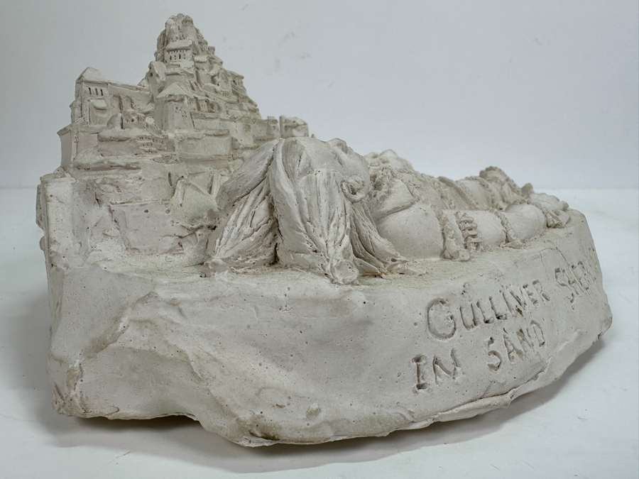 Original Gerry Kirk Model Sculpture Of Gulliver's Castle Titled 'Gulliver In Sand Sherkston Shores 1989' Signed 13W X 9D X 5H [Photo 19]