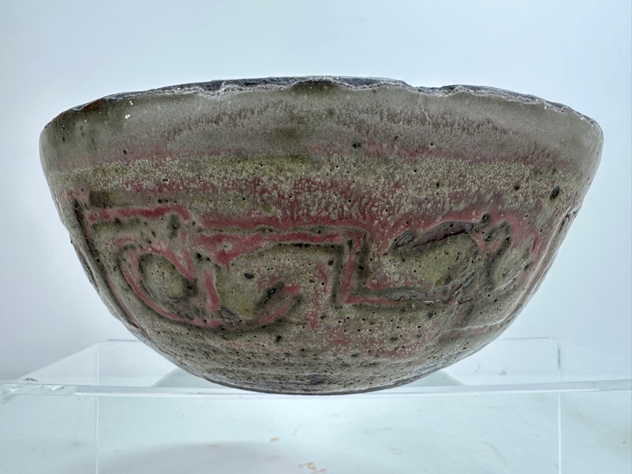Original Gerry Kirk Art Pottery Bowl Signed 9.5W X 3.75H [Photo 2]