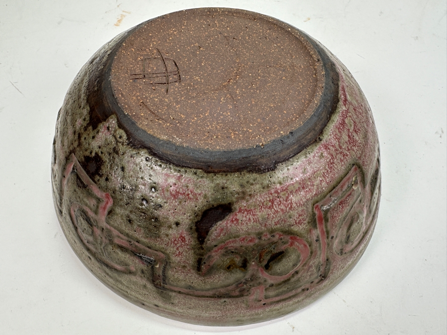 Original Gerry Kirk Art Pottery Bowl Signed 9.5W X 3.75H [Photo 11]