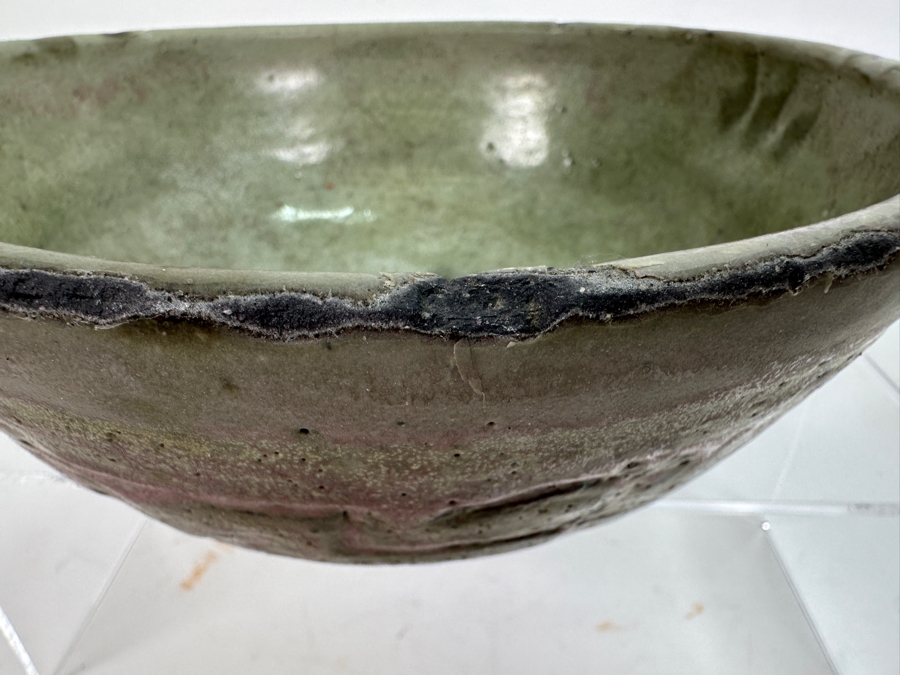 Original Gerry Kirk Art Pottery Bowl Signed 9.5W X 3.75H [Photo 4]