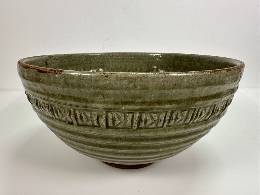 Original Gerry Kirk Art Pottery Bowl Signed 11.5W X 6H [Photo 3]
