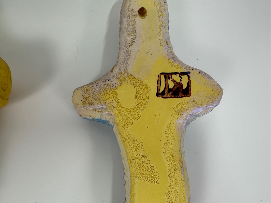 Four Gerry Kirk Resin Crosses - Three Are Signed 6.5W X 10H [Photo 8]