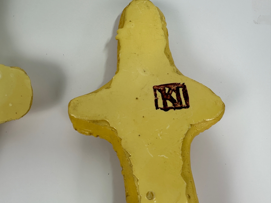 Four Gerry Kirk Resin Crosses - Three Are Signed 6.5W X 10H [Photo 9]