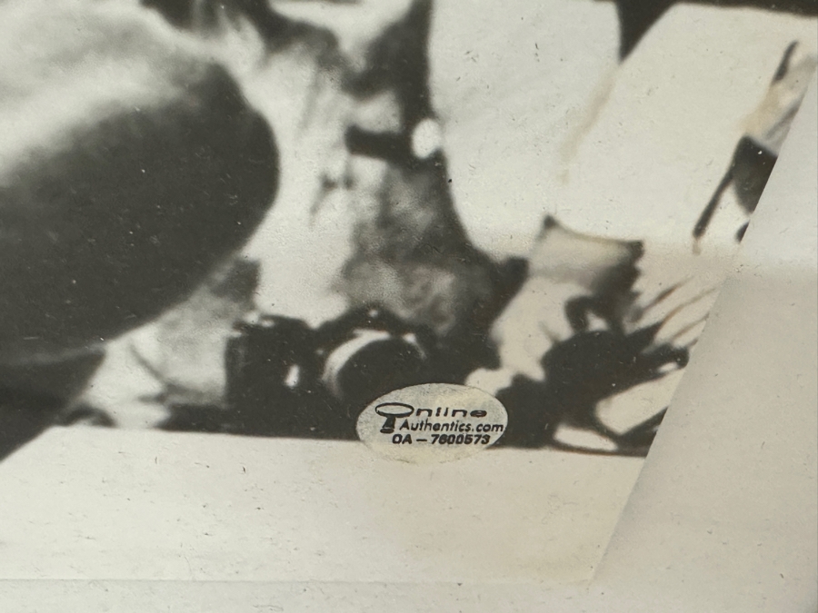 Autographed Muhammad Ali With Sonny Liston B&W Photograph With Certificate Of Authenticity By OnlineAuthentics.com 20' X 16' Framed 25.5 X 21.5 [Photo 7]