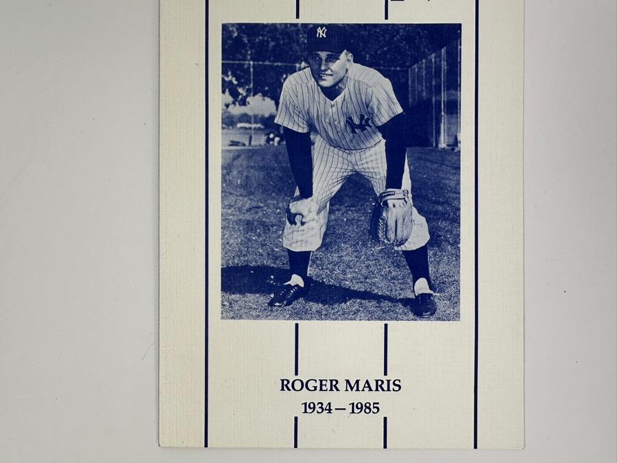 Vintage 1985 Roger Maris New York Yankees Funeral Program [Photo 2]