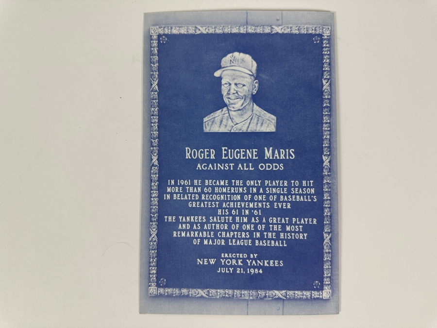 Vintage 1985 Roger Maris New York Yankees Funeral Program [Photo 4]