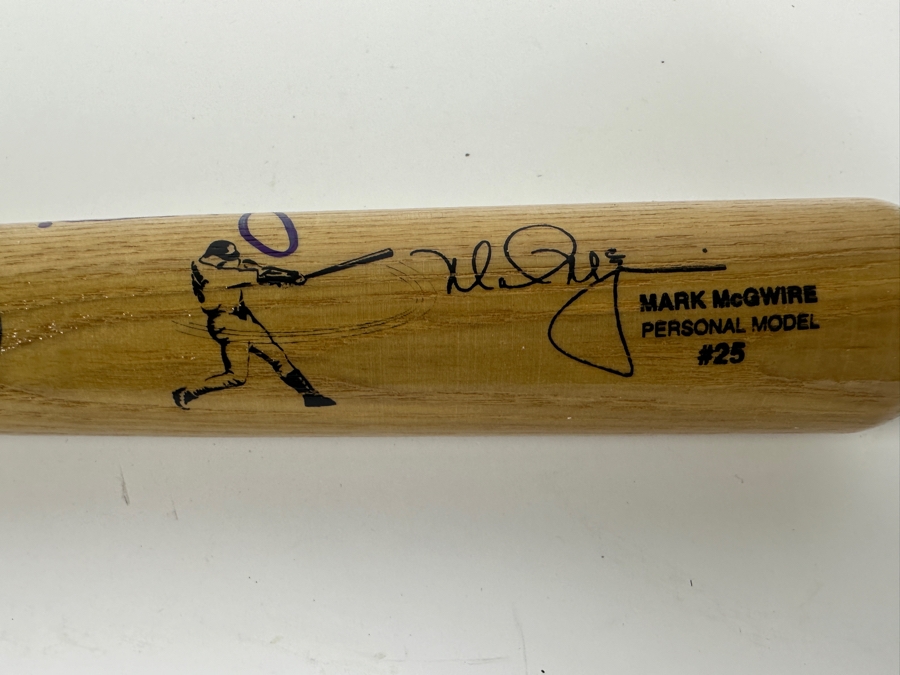 Mark McGwire Autographed Personal Model #25 'Mini' MLB Baseball Bat 17L [Photo 2]