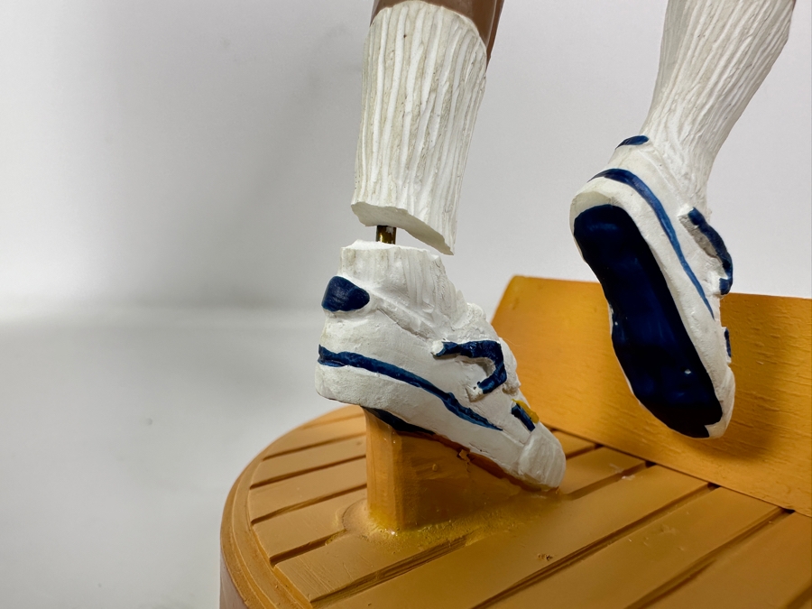 Kareem Abdul-Jabbar Autographed Special Issue Figurine LA Lakers By Gartlan 1989 Limited Edition Of 1,989 'The Captain' Personally Autographed By Kareem Note Damage To One Of The Legs With C.O.A. And Box 11H [Photo 12]