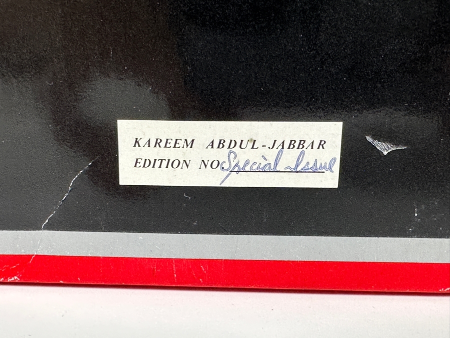 Kareem Abdul-Jabbar Autographed Special Issue Figurine LA Lakers By Gartlan 1989 Limited Edition Of 1,989 'The Captain' Personally Autographed By Kareem Note Damage To One Of The Legs With C.O.A. And Box 11H [Photo 8]