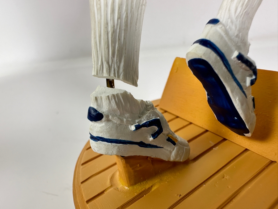 Kareem Abdul-Jabbar Autographed Special Issue Figurine LA Lakers By Gartlan 1989 Limited Edition Of 1,989 'The Captain' Personally Autographed By Kareem Note Damage To One Of The Legs With C.O.A. And Box 11H [Photo 11]