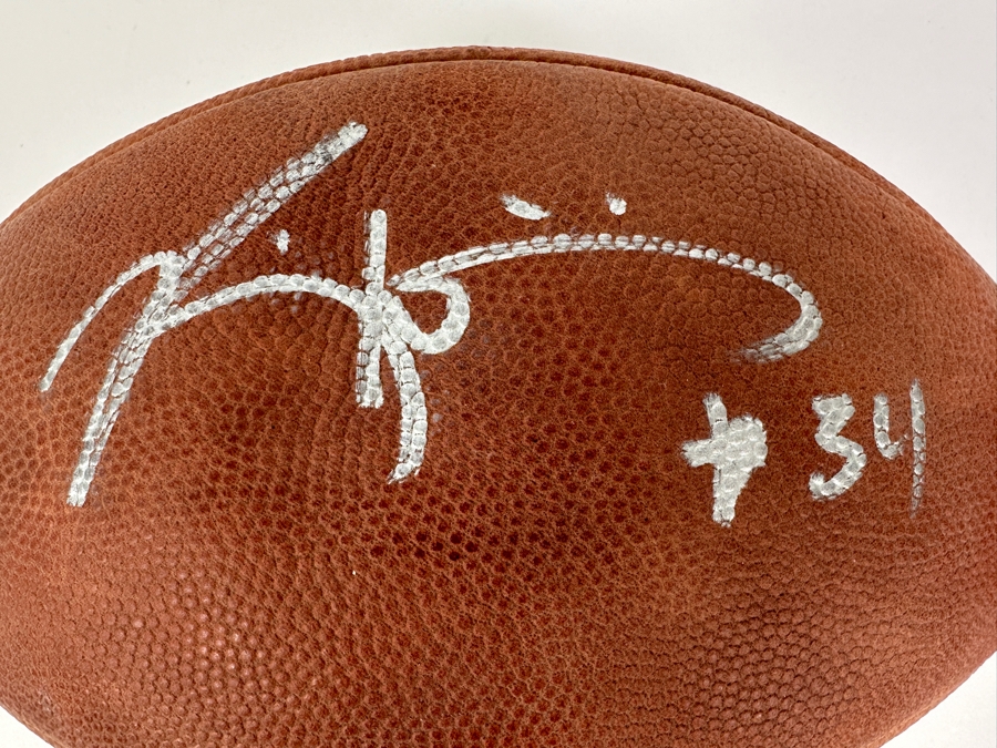 Ricky Williams Miami Dolphins #34 Autographed NFL Football [Photo 2]