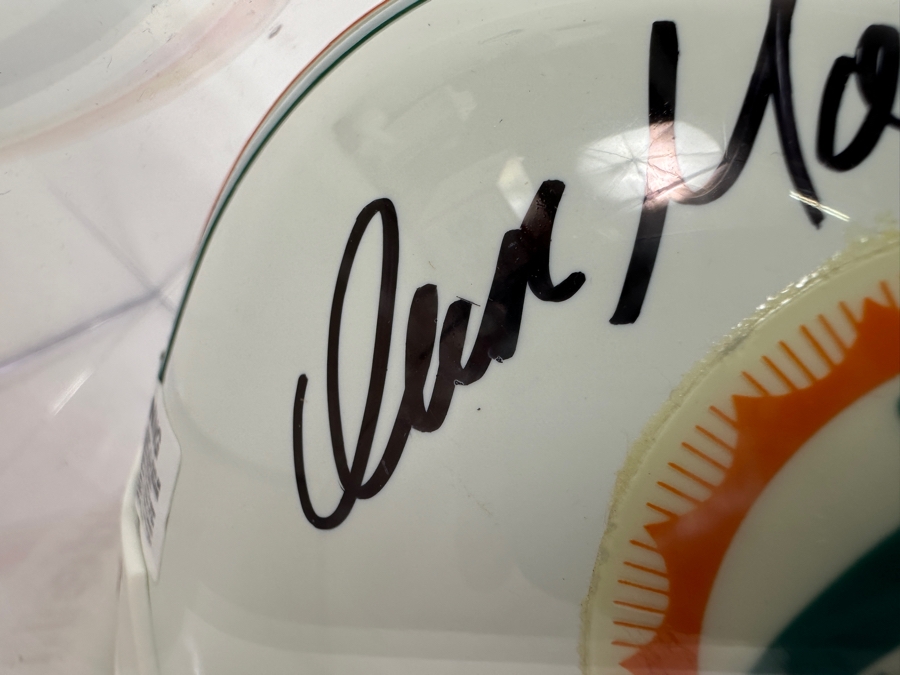 Dan Marino Autographed Mini Footbal Helmet #13 In Acrylic Display Case 7.5W X 5.5D X 5.5H [Photo 4]