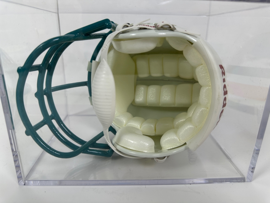 Dan Marino Autographed Mini Footbal Helmet #13 In Acrylic Display Case 7.5W X 5.5D X 5.5H [Photo 8]