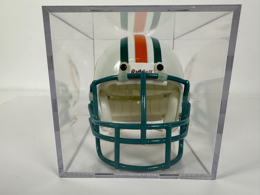 Dan Marino Autographed Mini Footbal Helmet #13 In Acrylic Display Case 7.5W X 5.5D X 5.5H [Photo 6]