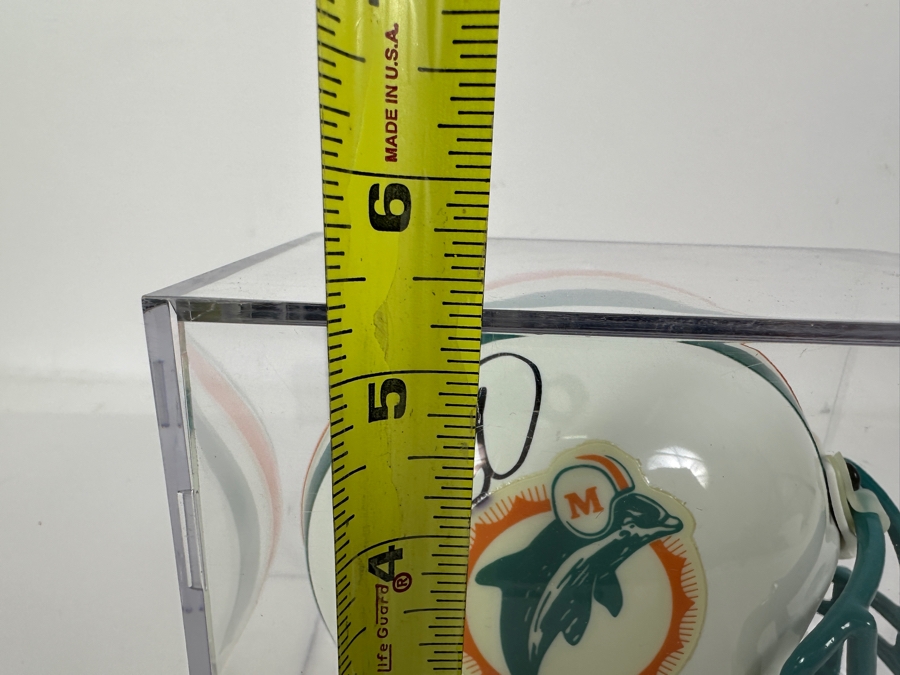 Dan Marino Autographed Mini Footbal Helmet #13 In Acrylic Display Case 7.5W X 5.5D X 5.5H [Photo 11]