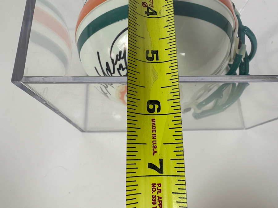 Dan Marino Autographed Mini Footbal Helmet #13 In Acrylic Display Case 7.5W X 5.5D X 5.5H [Photo 10]