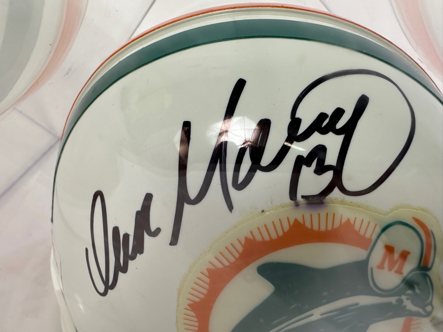 Dan Marino Autographed Mini Footbal Helmet #13 In Acrylic Display Case 7.5W X 5.5D X 5.5H [Photo 3]