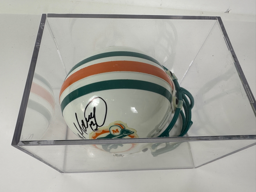 Dan Marino Autographed Mini Footbal Helmet #13 In Acrylic Display Case 7.5W X 5.5D X 5.5H [Photo 5]