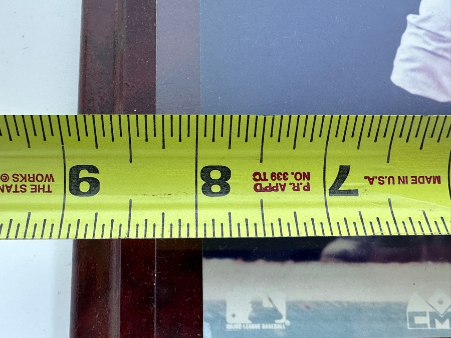 Hank Aaron Autographed 8 X 10 Color Photo Plaque  [Photo 7]