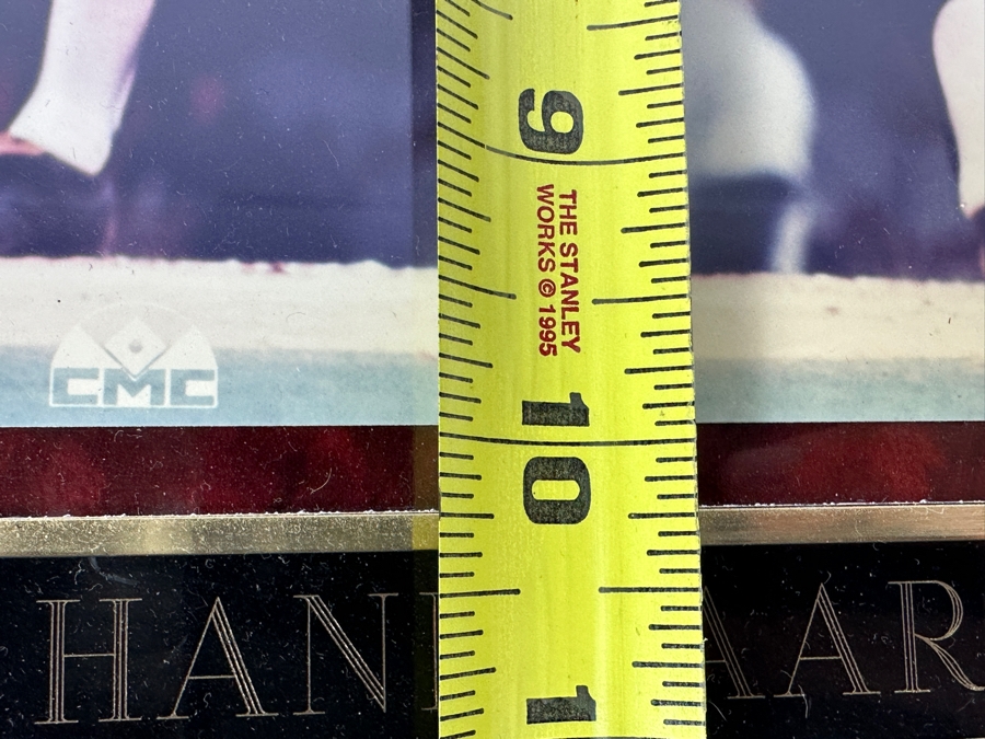 Hank Aaron Autographed 8 X 10 Color Photo Plaque  [Photo 8]