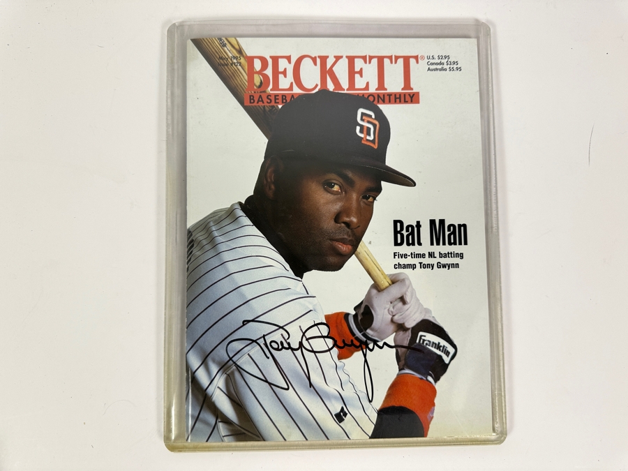 Tony Gwynn Signed Beckett Baseball Monthly Magazine May 1995 Issue #122 [Photo 7]