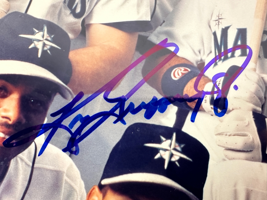 Seattle Mariners 8 X 10 Color Photo Signed By Ken Griffey Jr., Alex Rodriguez & Jay Buhner [Photo 5]
