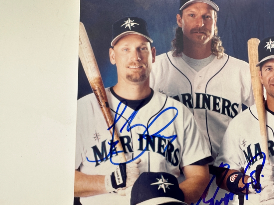 Seattle Mariners 8 X 10 Color Photo Signed By Ken Griffey Jr., Alex Rodriguez & Jay Buhner [Photo 6]