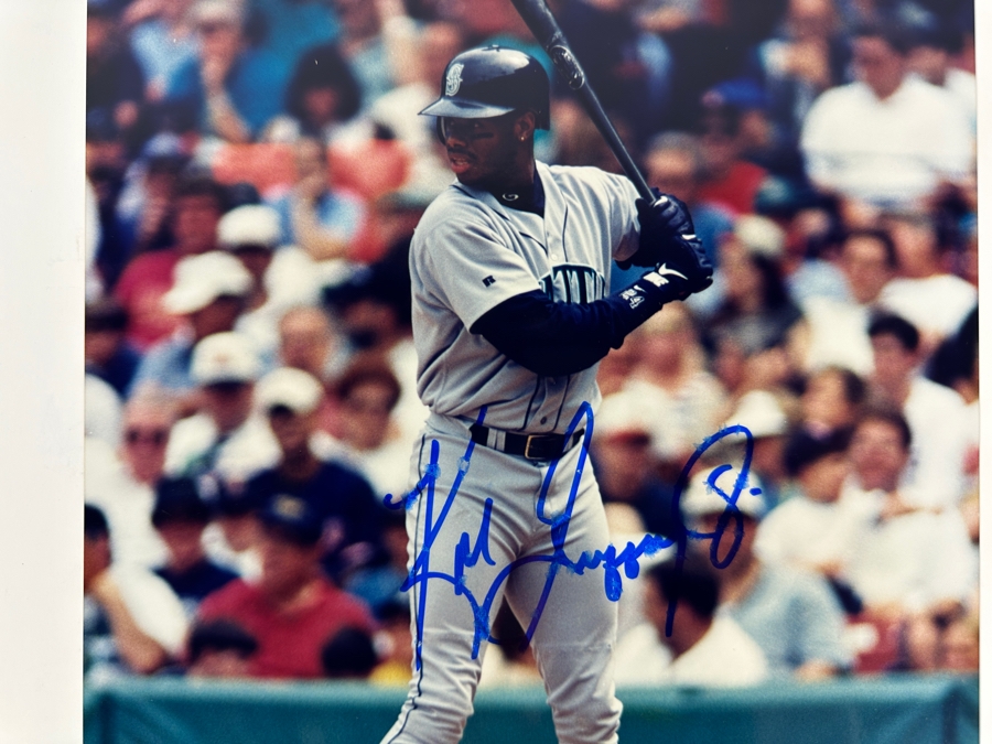 Signed Ken Griffey Jr. Seattle Mariners 8 X 10 Color Photo With C.O.A. [Photo 2]