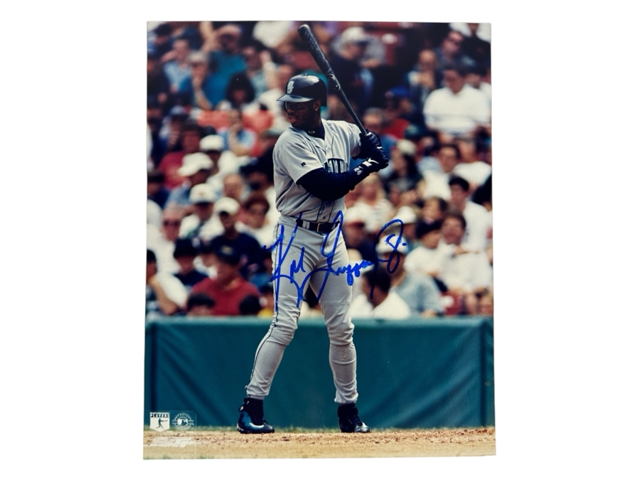 Signed Ken Griffey Jr. Seattle Mariners 8 X 10 Color Photo With C.O.A. [Photo 1]