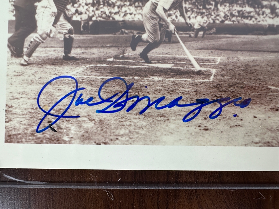 Joe DiMaggio Autographed 8 X 10 Photo Collage Limited Edition 1729 Of 1941 With C.O.A. From Score Board Paul Goldin 12 X 15 [Photo 3]
