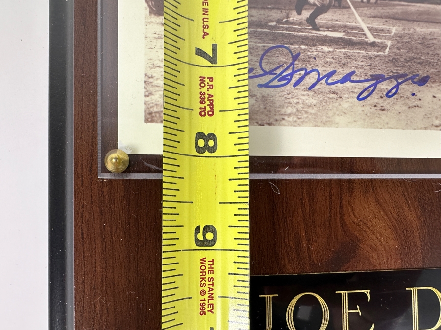 Joe DiMaggio Autographed 8 X 10 Photo Collage Limited Edition 1729 Of 1941 With C.O.A. From Score Board Paul Goldin 12 X 15 [Photo 8]