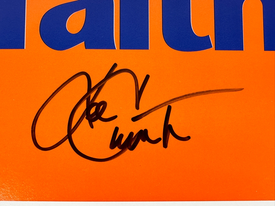 Tony Gwynn & Ken Caminiti Autographed Keep The Faith Padres Sign The San Diego Union Tribune With Jack In The Box Ad On Back 1996 14 X 10 [Photo 4]