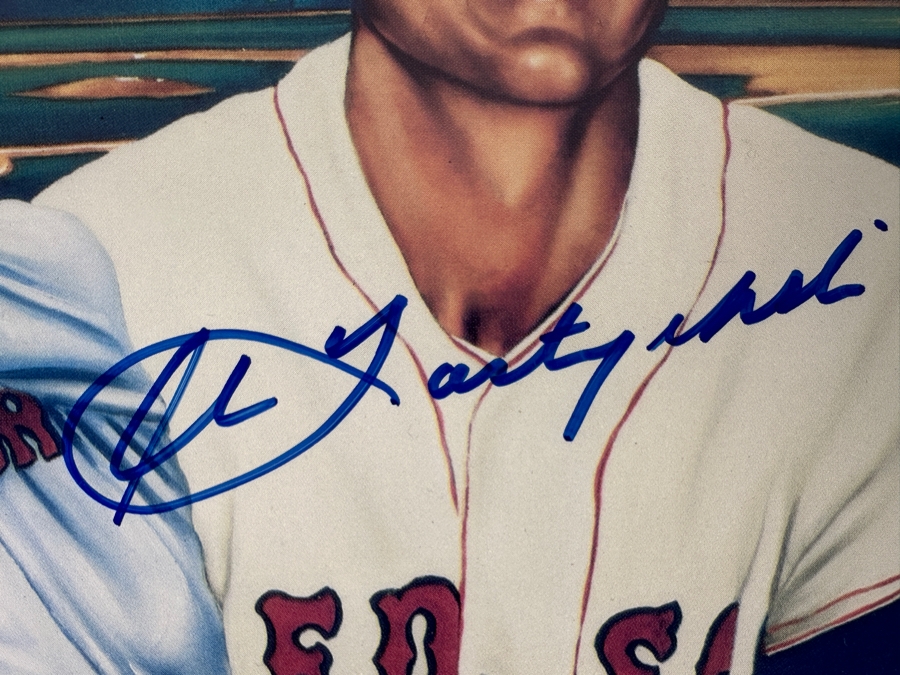 Carl Yastrzemski Autographed Boston Red Sox #8 Robert Stephen Simon 1986 Print 10 X 8 [Photo 3]