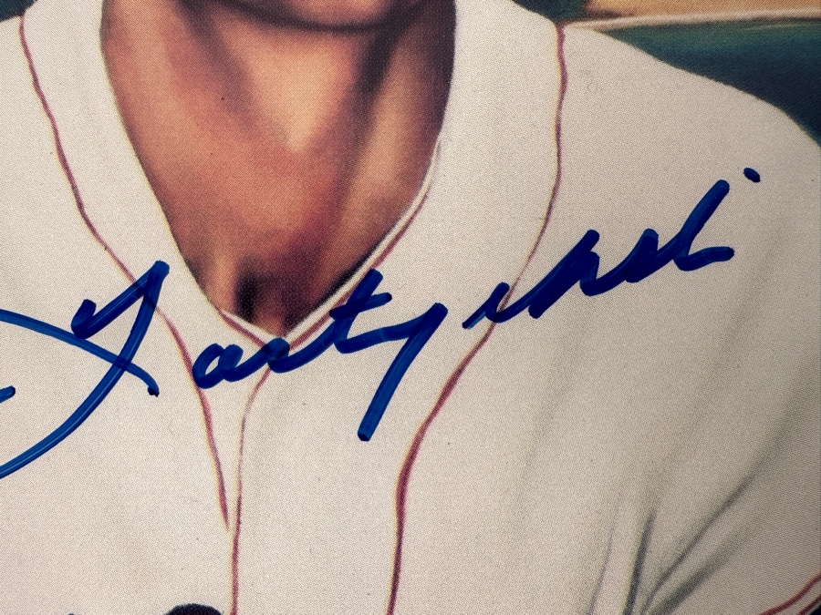 Carl Yastrzemski Autographed Boston Red Sox #8 Robert Stephen Simon 1986 Print 10 X 8 [Photo 4]