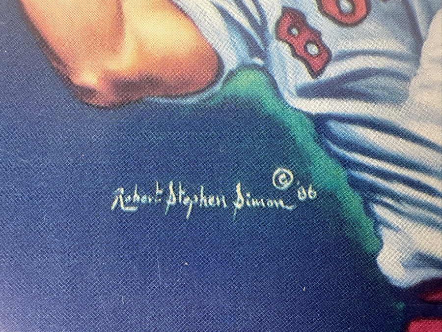 Carl Yastrzemski Autographed Boston Red Sox #8 Robert Stephen Simon 1986 Print 10 X 8 [Photo 6]