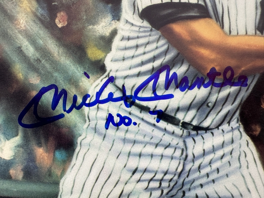 Mickey Mantle Autographed New York Yakees #7 Print 8 X 10 [Photo 3]