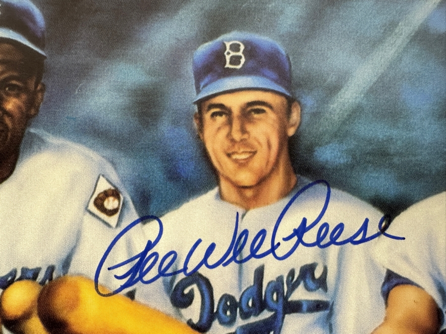 Los Angeles Dodgers Print Autographed By Pee Wee Reese And Duke Snider 10 X 8 [Photo 4]