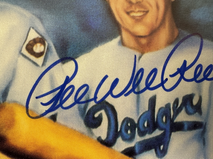 Los Angeles Dodgers Print Autographed By Pee Wee Reese And Duke Snider 10 X 8 [Photo 5]