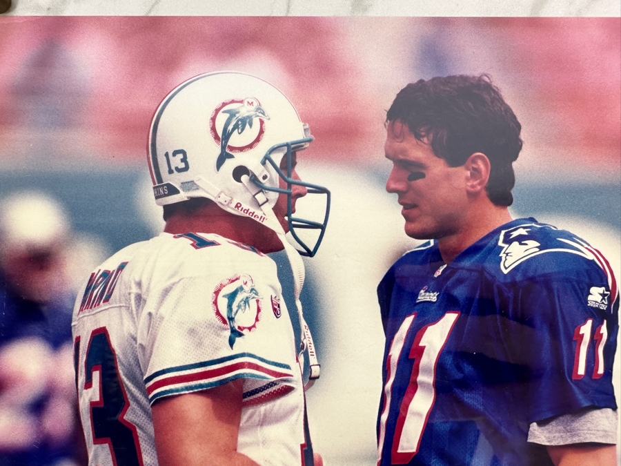 Dan Marino & Drew Bledsoe Autographed 8 X 10 Color Photo [Photo 4]