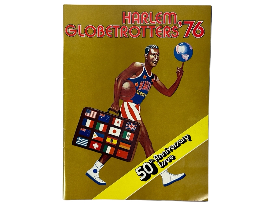 Vintage 1976 Harlem Globetrotters 50th Anniversary Issue Program [Photo 1]