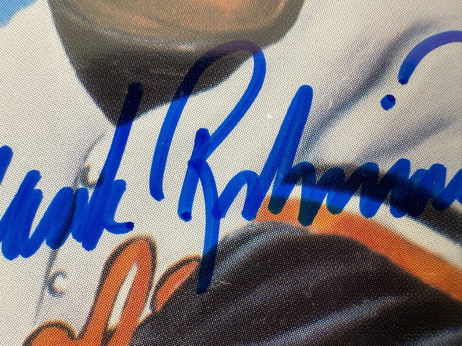 MLB Baseball Robert Stephen Simon Print Autographed By Ted Williams, Frank Robinson, Mickey Mantle & Carl Yastrzemski 8 X 10 [Photo 8]