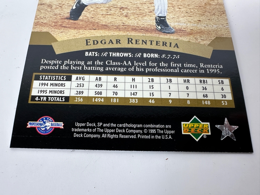 1995 Upper Deck SP Minor League Baseball Cards [Photo 4]